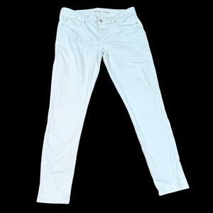 Denizen Levi’s White Low-Rise Skinny Jeggings Jeans Denim